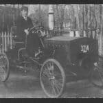 1908 auto and driver from digital archive