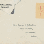 envelope with typed address