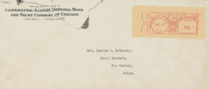 envelope with typed address